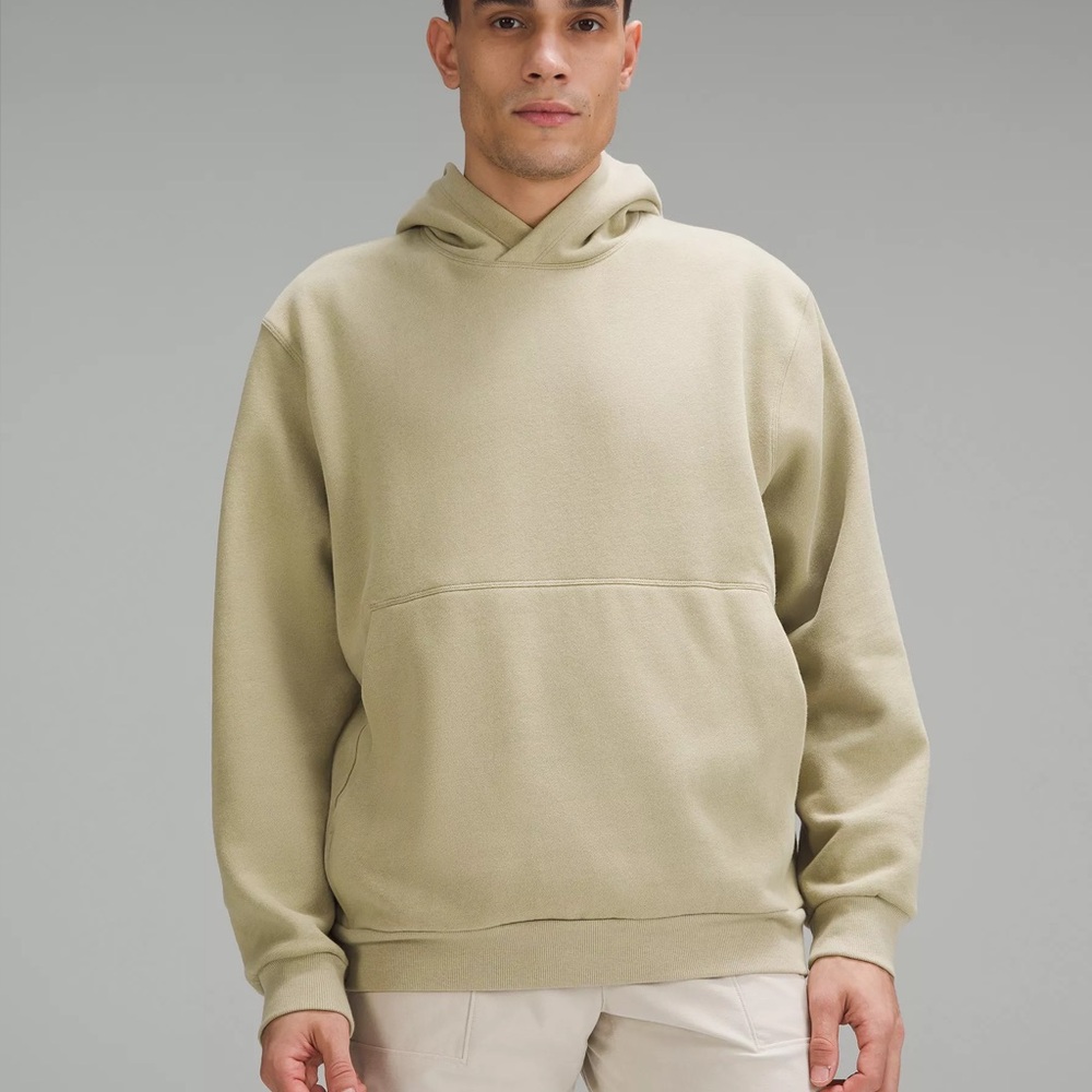 LULULEMON Men's Steady State Beige Hooded Pullover Sweatshirt